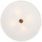 Access Lighting Mid Town, LED Flush Mount, Antique Brushed Brass Finish, Fabric 64064LEDDLP-ABB/WH - alternate 3